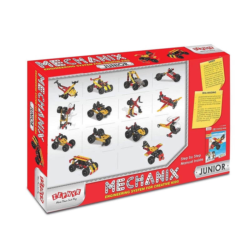 ZEPHYR Mechanix Junior STEM Education Toy Building and Construction Set for Kids Age 7+ - Image 4